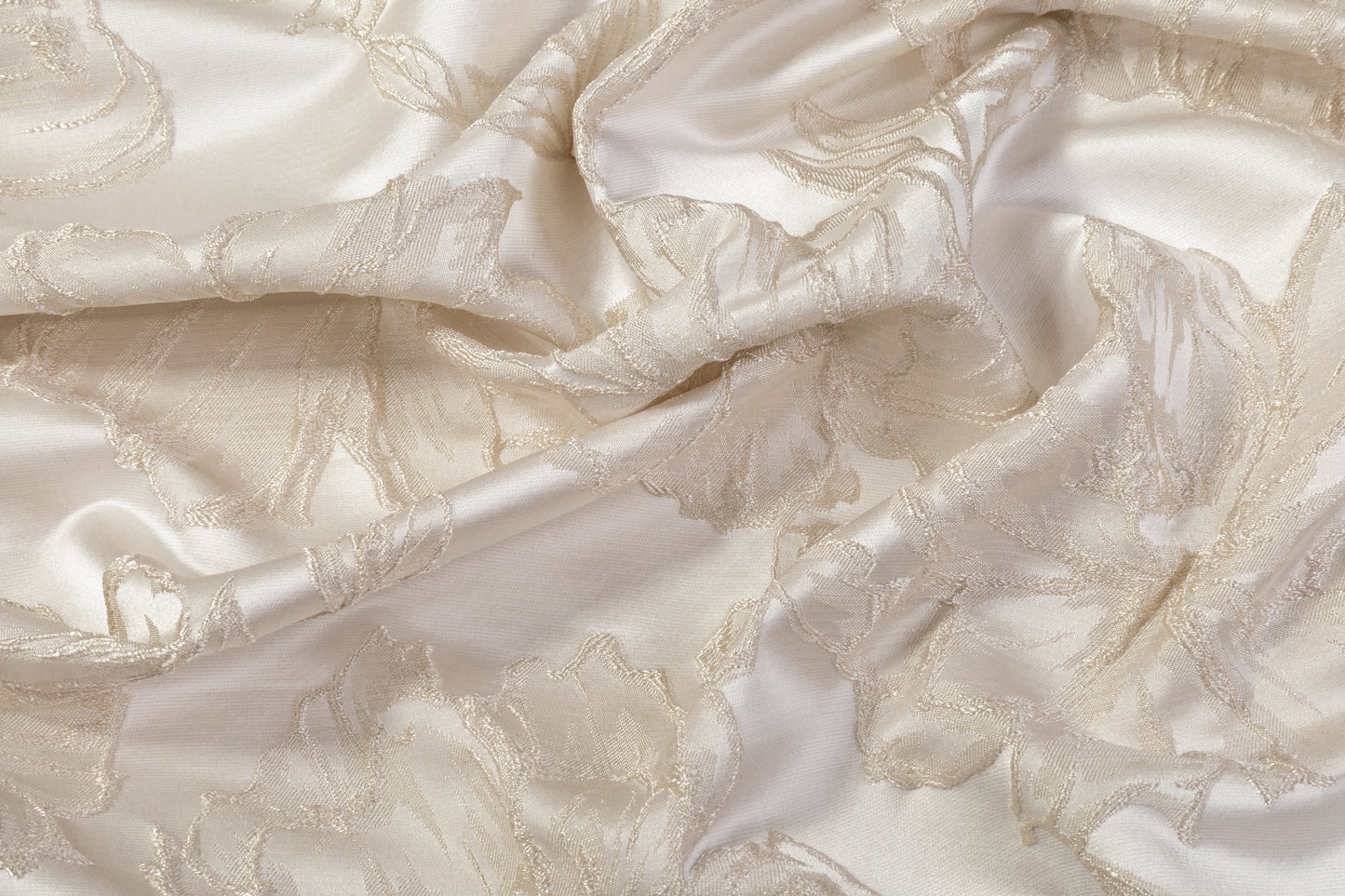 Floral Cloqué Brocade - Off White / Cream