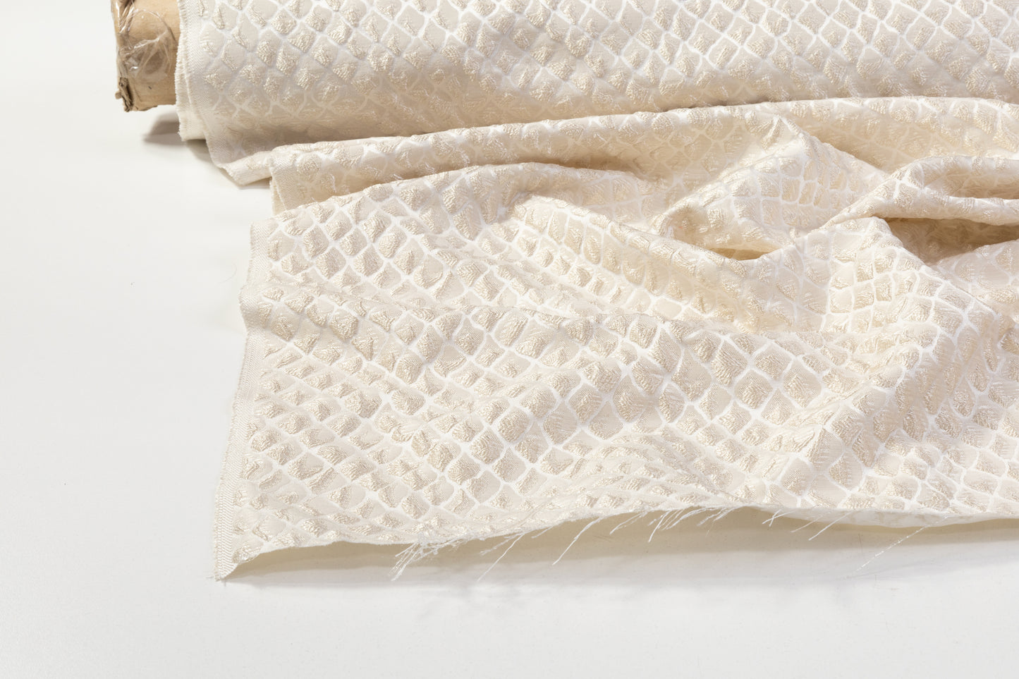 Scale Design Brocade - Cream