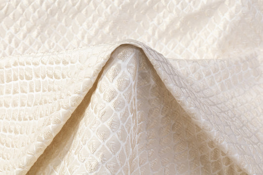 Scale Design Brocade - Cream