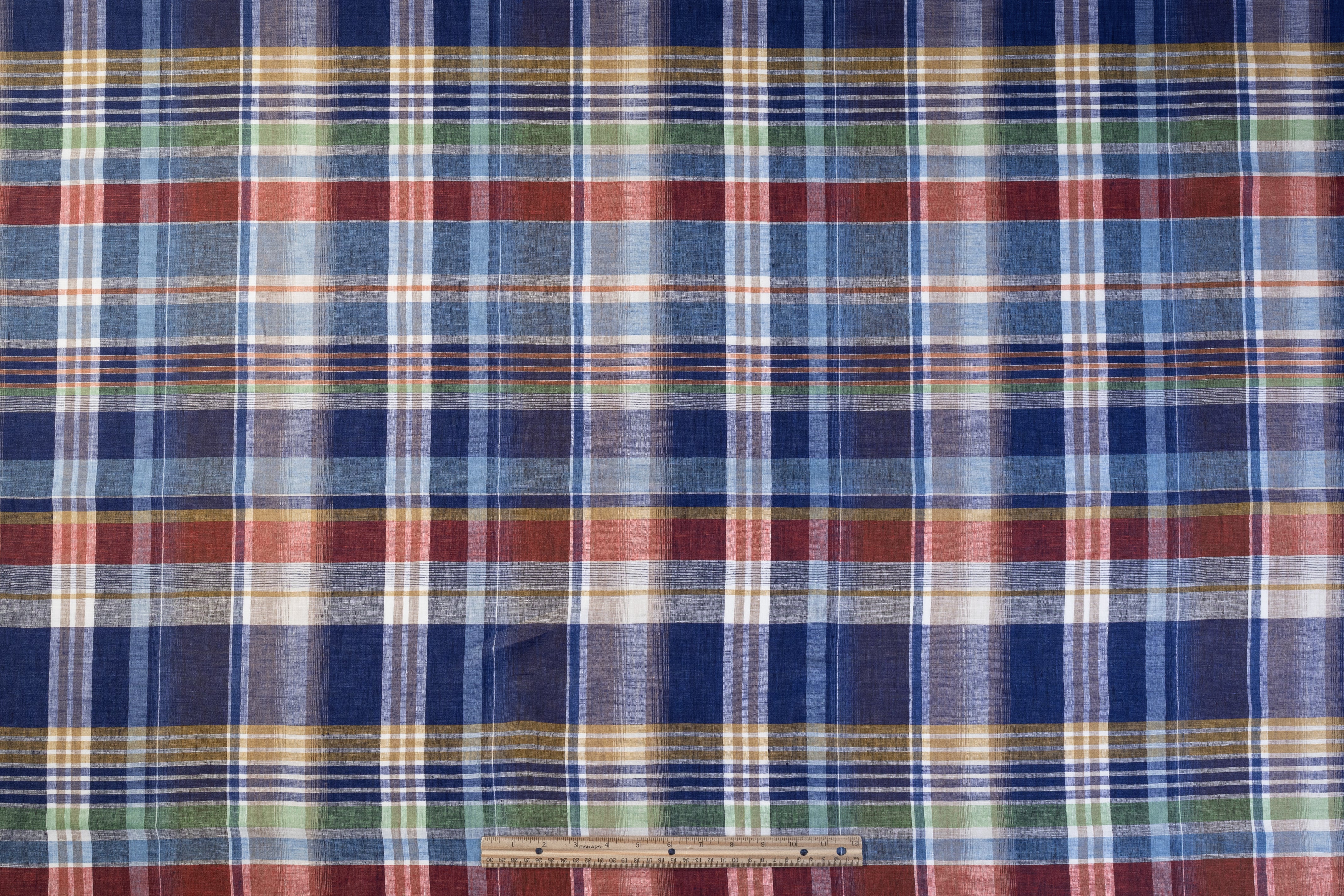 Checked Italian Linen - Multicolor