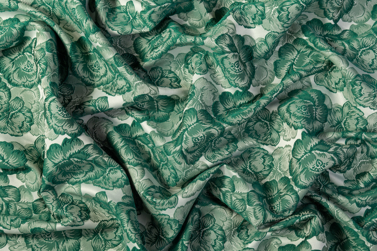 Floral Brocade - Evergreen