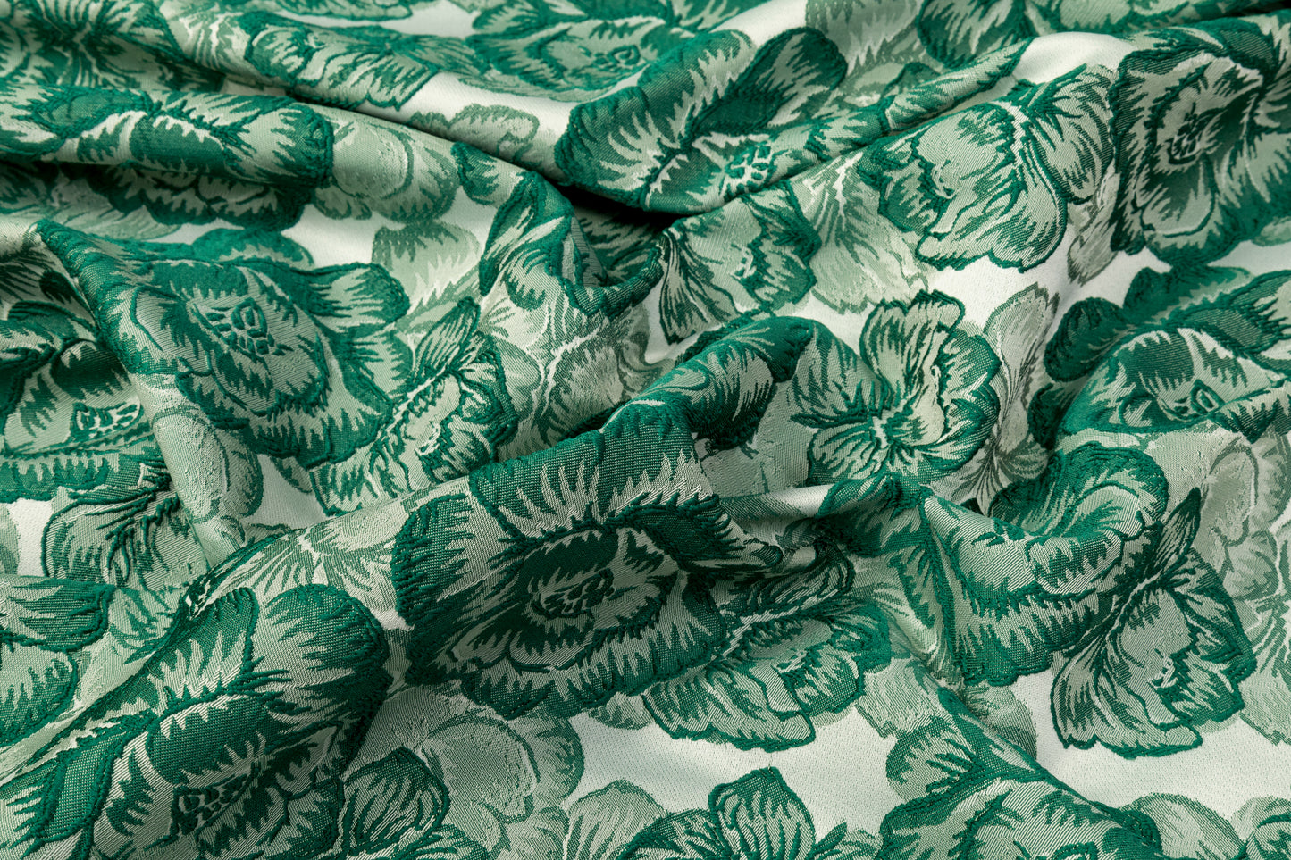 Floral Brocade - Evergreen