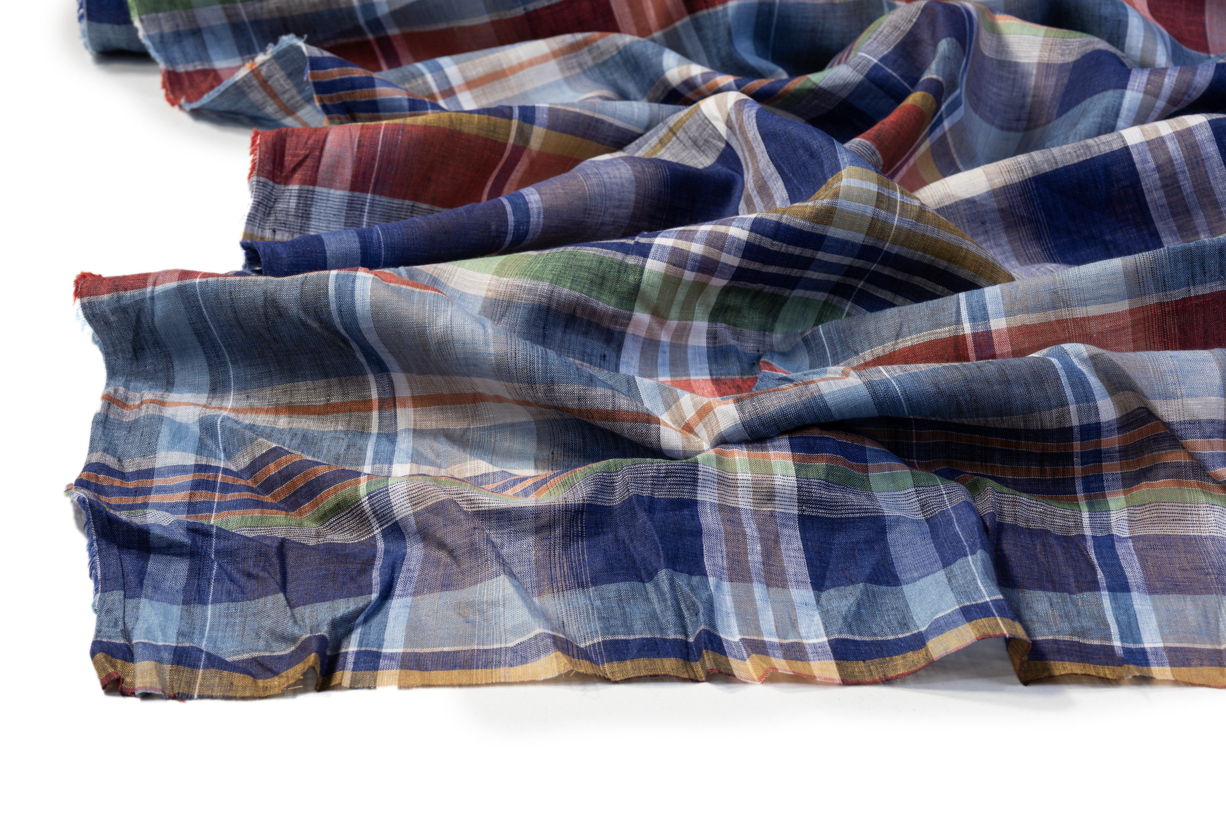 Checked Italian Linen - Multicolor