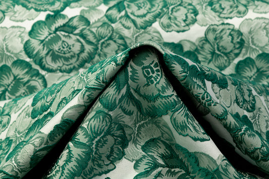 Floral Brocade - Evergreen