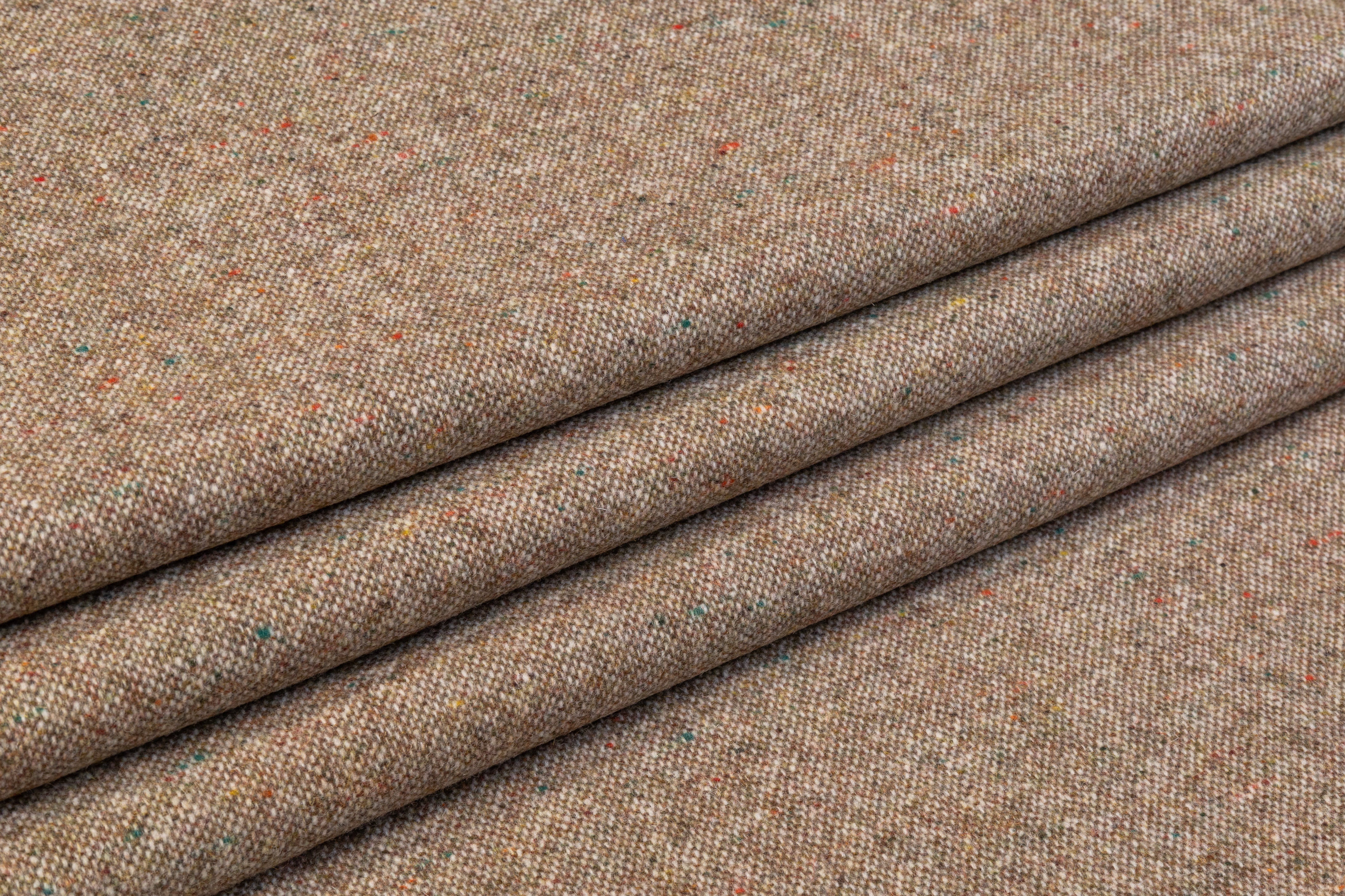 Speckled Italian Wool Tweed - Beige