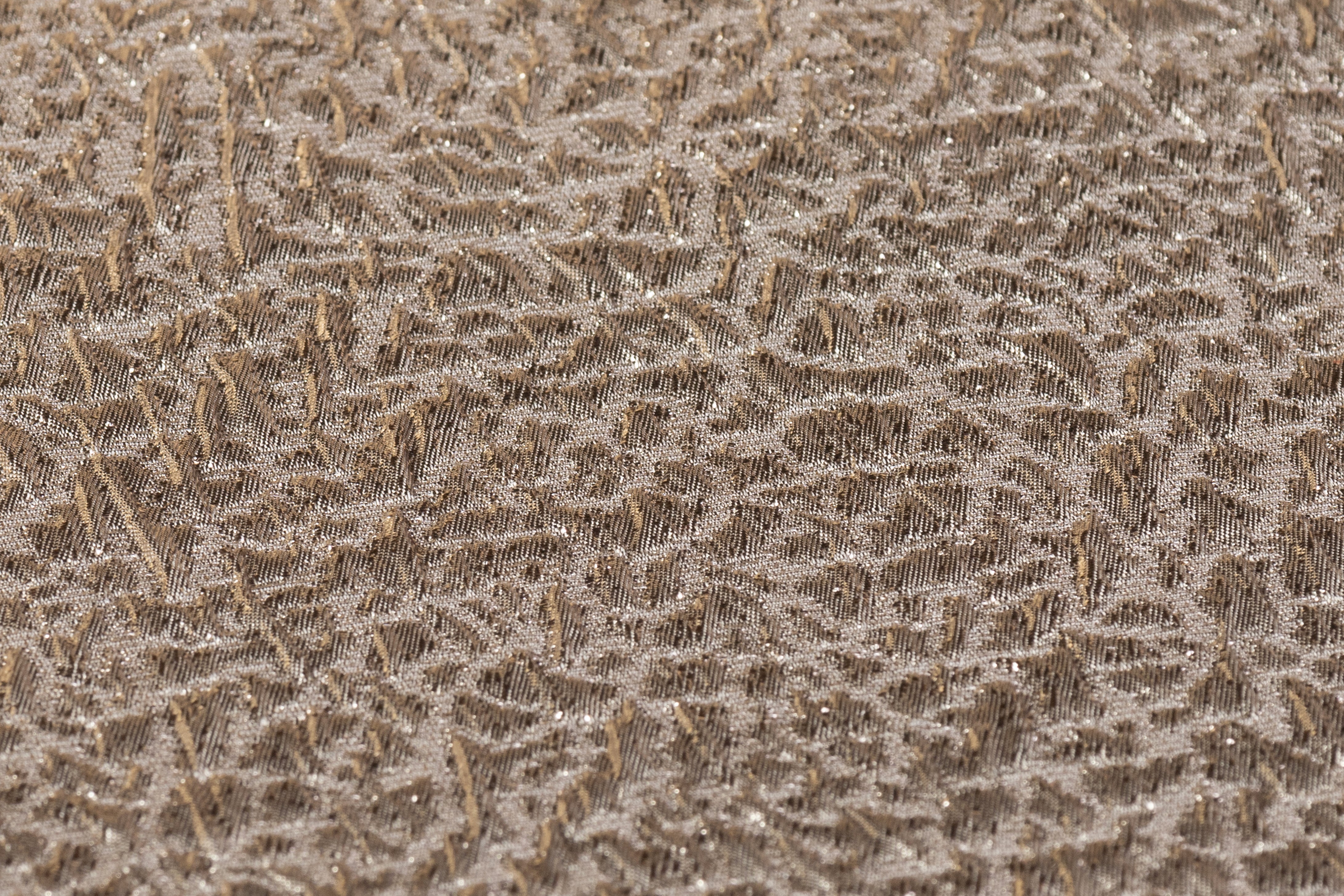 Double-Faced Metallic Silk Cloqué Brocade - Gold