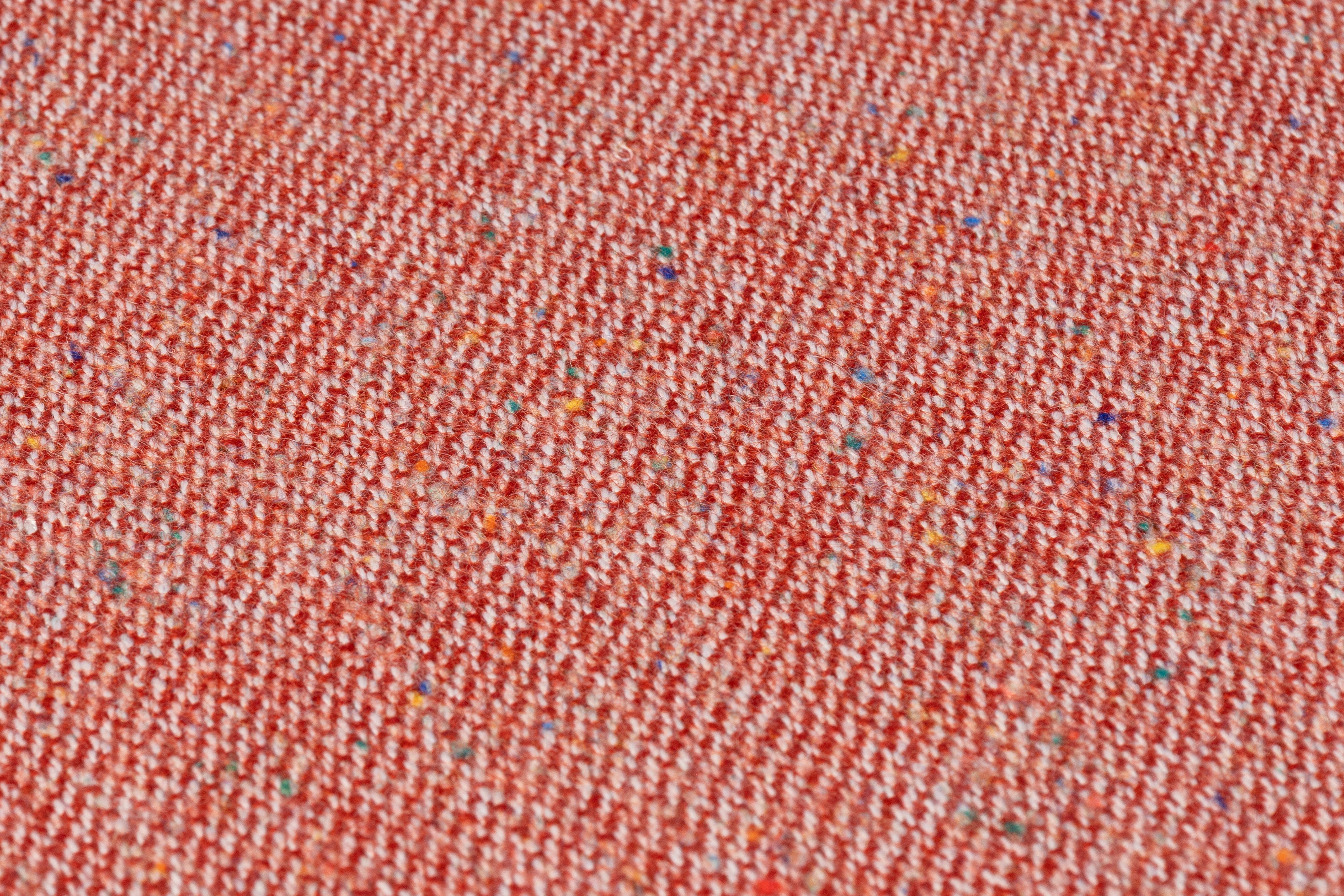 Speckled Italian Wool Nylon Tweed - Red