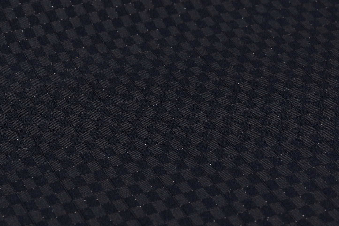 Guabello - Checked Metallic Italian Wool Suiting - Black / Silver