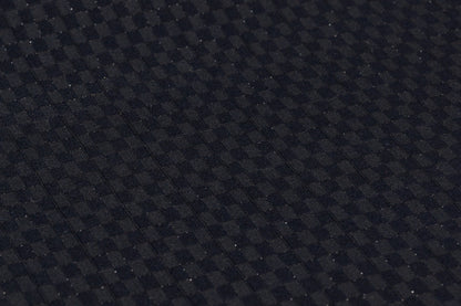 Guabello - Checked Metallic Italian Wool Suiting - Black / Silver