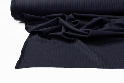 Loro Piana - Striped Italian Wool Suiting - Navy Blue