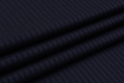 Loro Piana - Striped Italian Wool Suiting - Navy Blue
