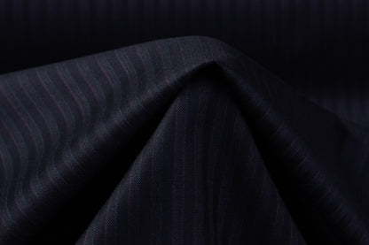 Loro Piana - Striped Italian Wool Suiting - Navy Blue