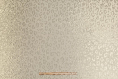 Cheetah Design Italian Silk Lamé - Champagne Gold
