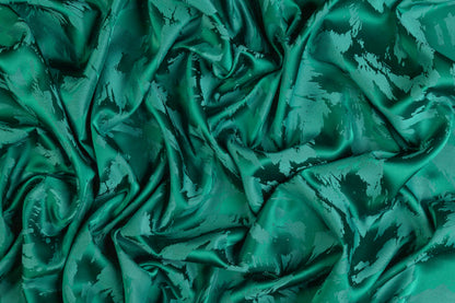 Italian Acetate Viscose Jacquard - Emerald Green