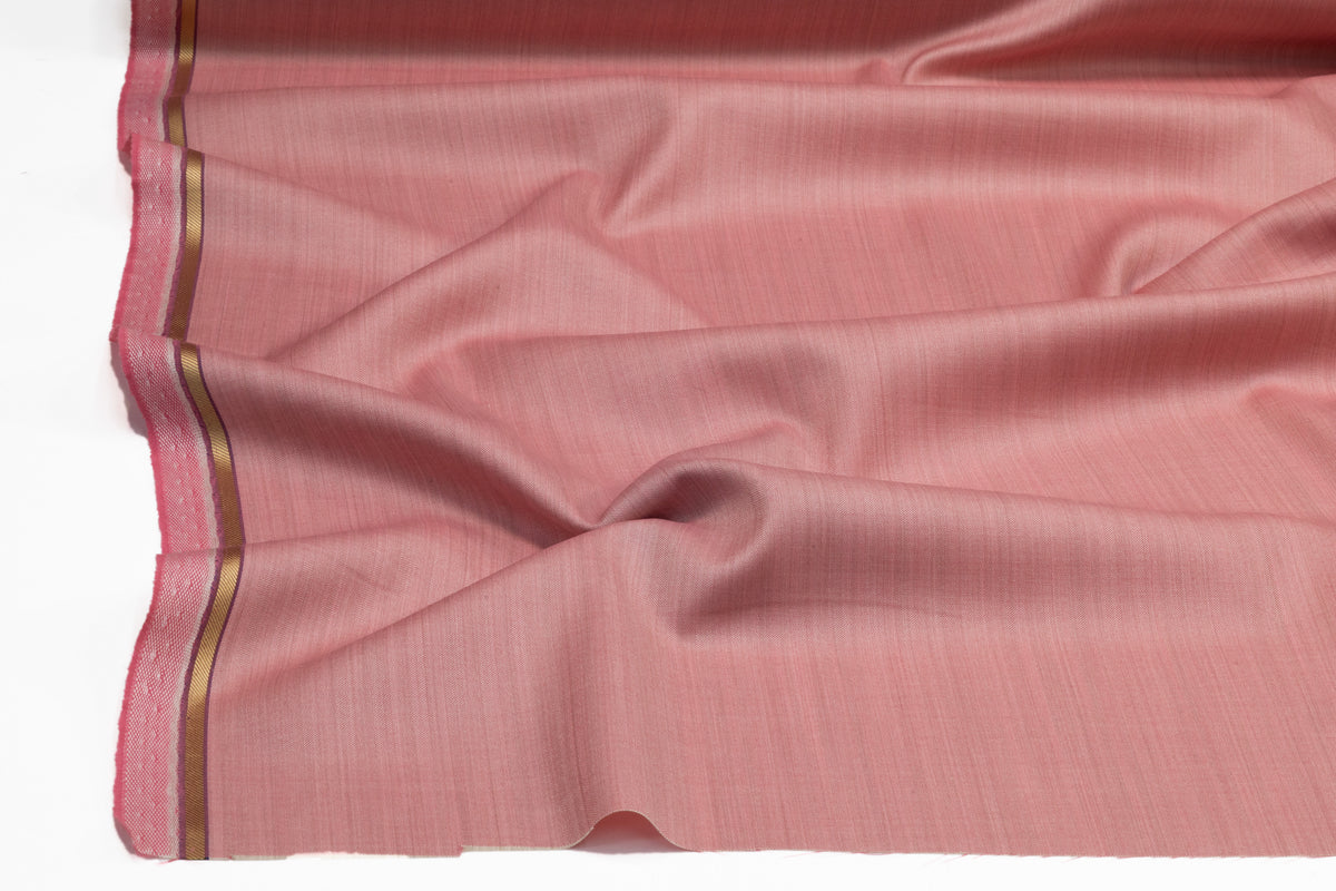 Vitale Barberis Canonico - Italian Solaro Silk and Wool Suiting - Rose Pink