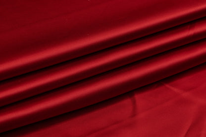 Fused Viscose Satin - Red