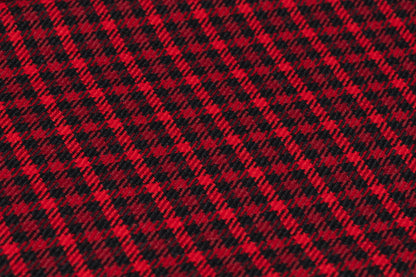 Checked Italian Wool - Red / Black