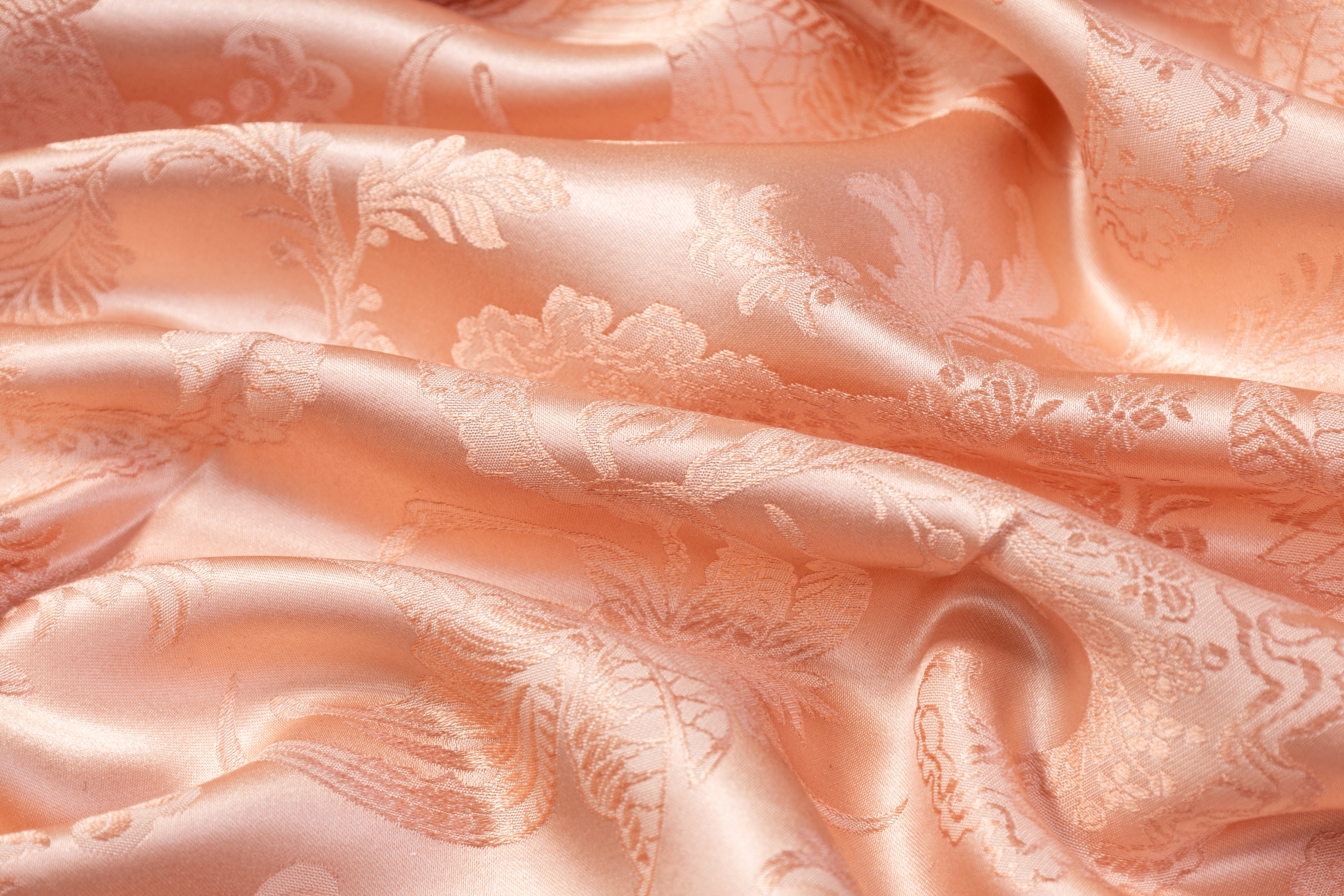 Italian Pure Silk Jacquard - Blush Pink