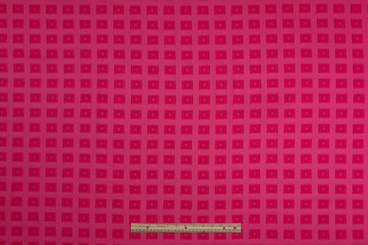 Italian Cotton Viscose Fil Coupé - Magenta