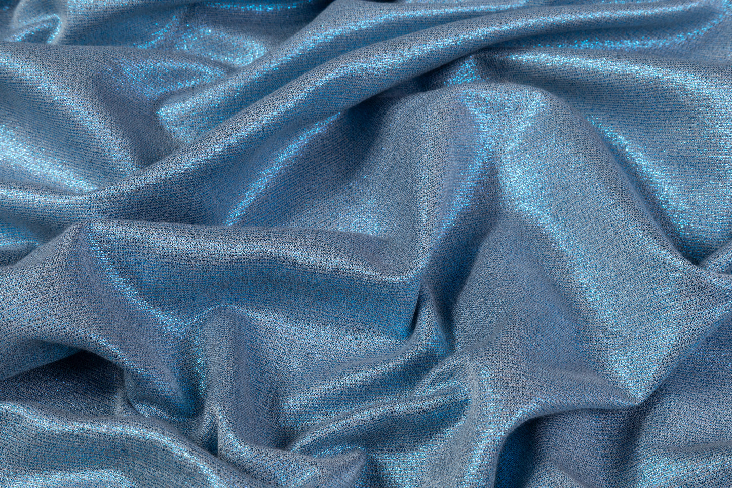 Iridescent Metallic Brocade - Blue