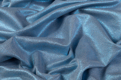 Iridescent Metallic Brocade - Blue