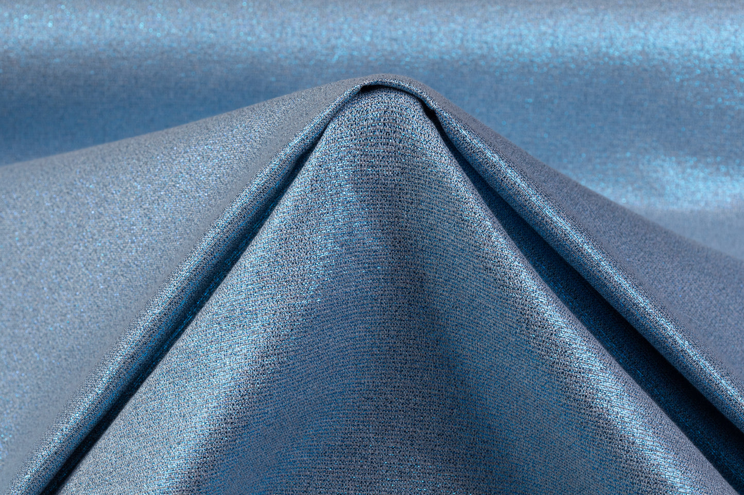 Iridescent Metallic Brocade - Blue