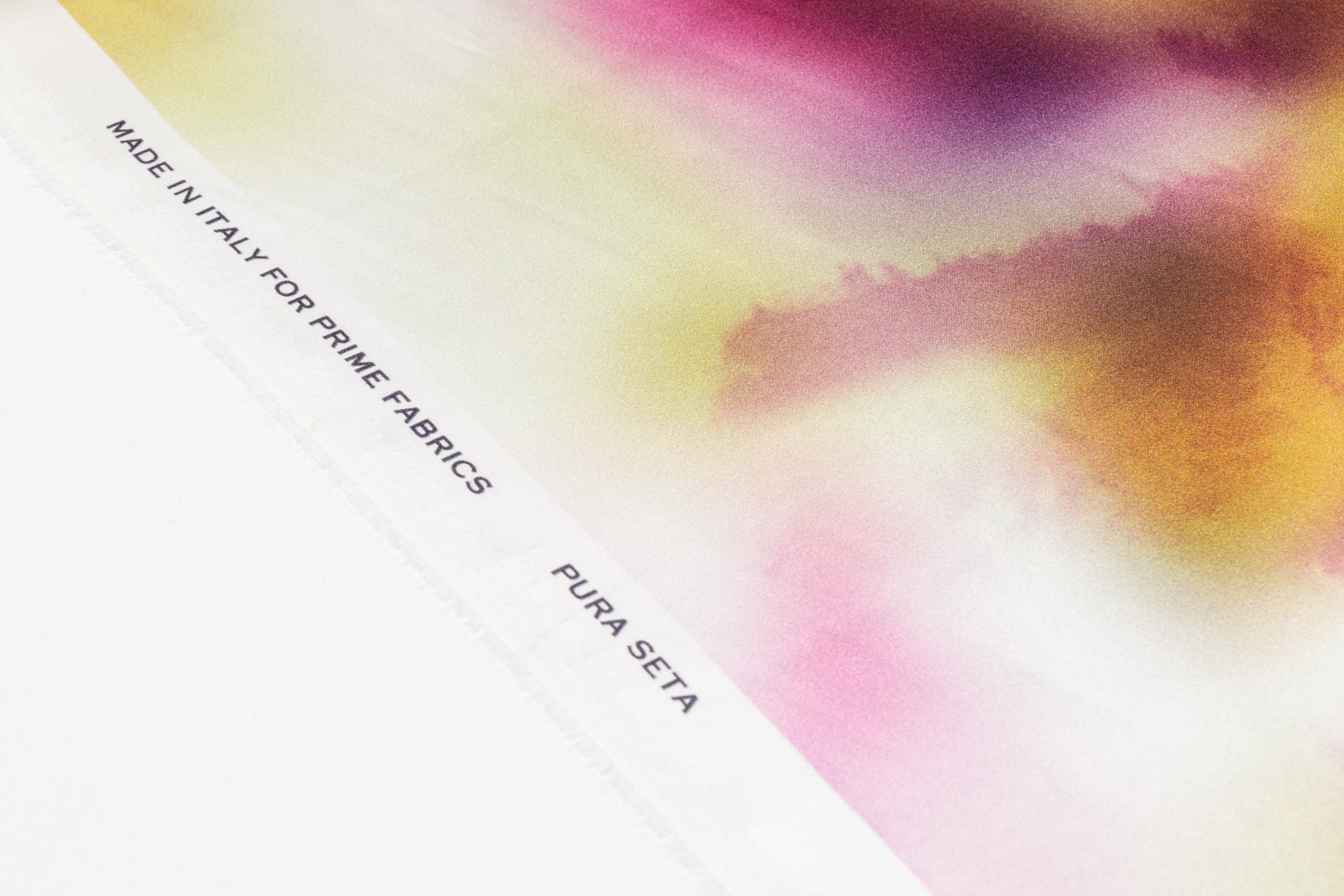 Tie-Dye Printed Italian Silk Charmeuse - Multicolor