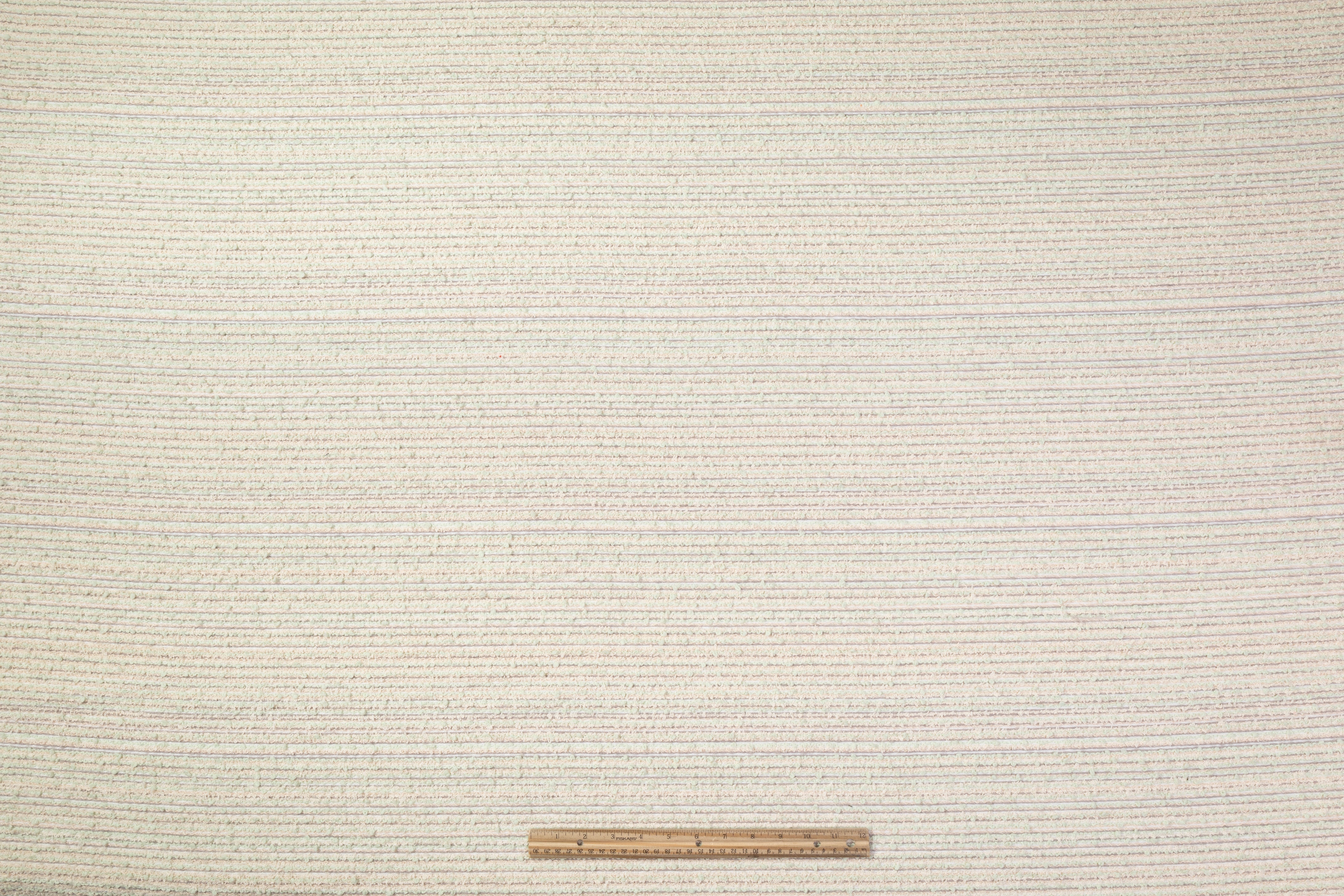 Luigi Verga - Striped Italian Tweed Boucle - Mint / Cream