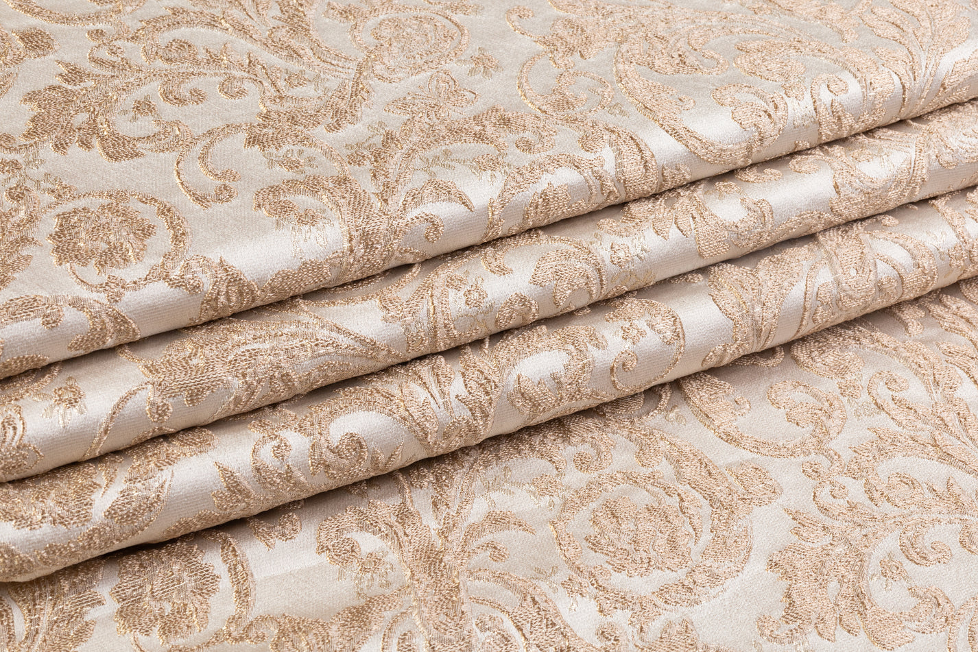 Gold Metallic Broacade Fabric main image 0