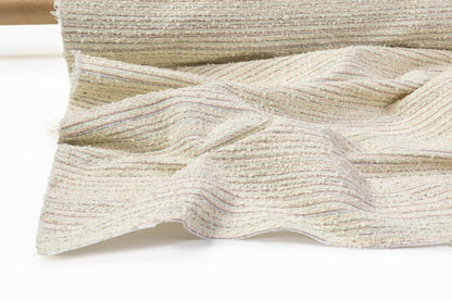 Luigi Verga - Striped Italian Tweed Boucle - Mint / Cream
