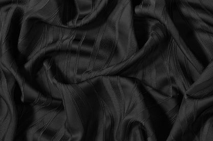 Abstract Viscose Jacquard - Black