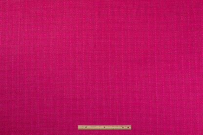 Metallic Cotton Blend Tweed - Magenta