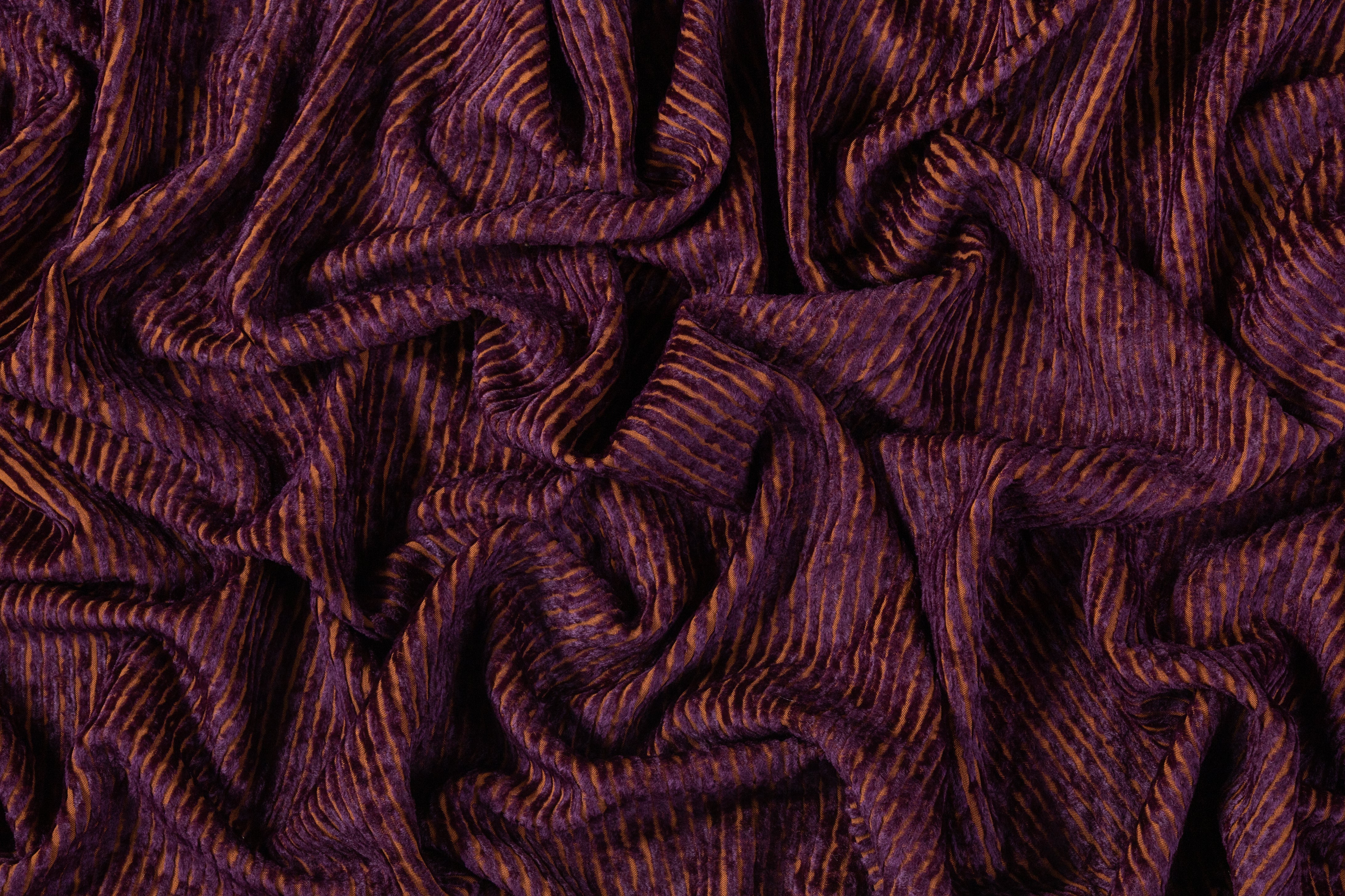 Novelty Cotton Corduroy - Purple / Brown