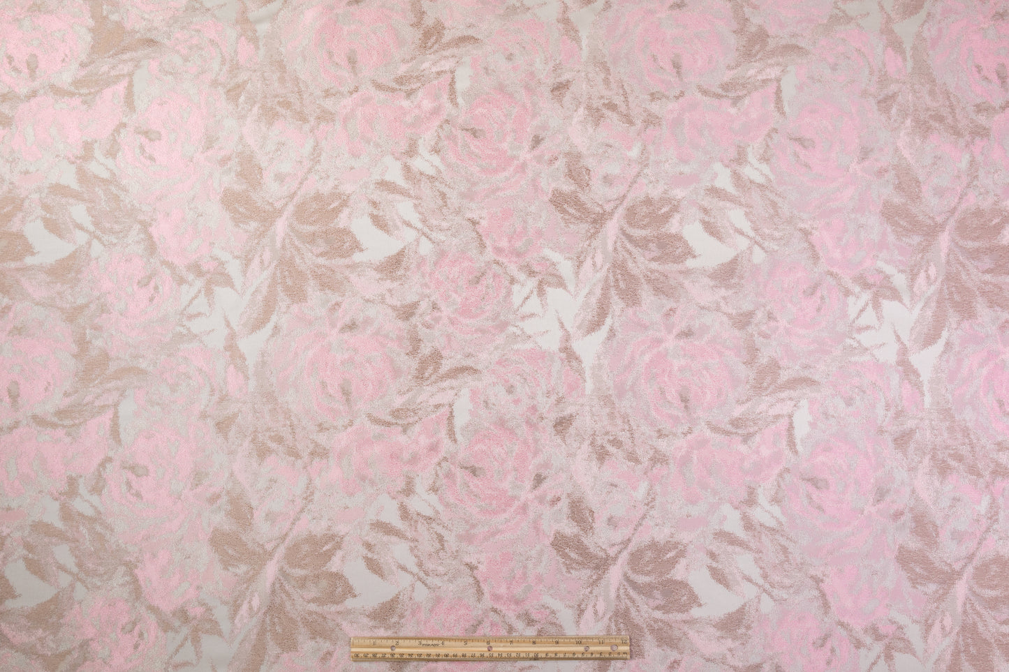 Abstract Brocade - Pink / Beige