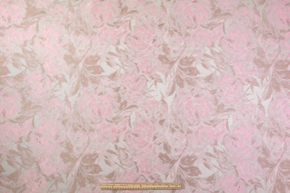 Abstract Brocade - Pink / Beige