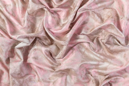 Abstract Brocade - Pink / Beige