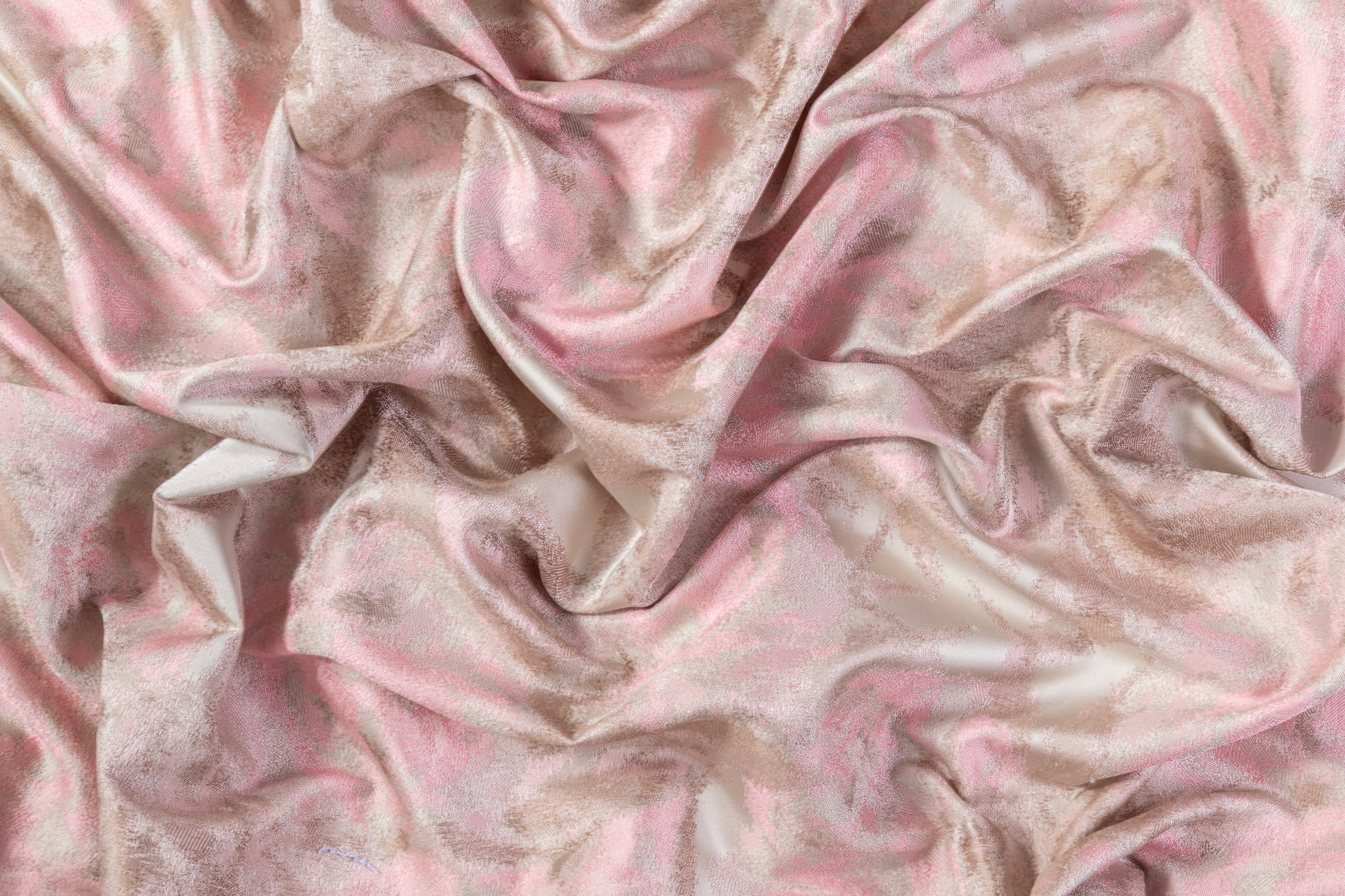 Abstract Brocade - Pink / Beige