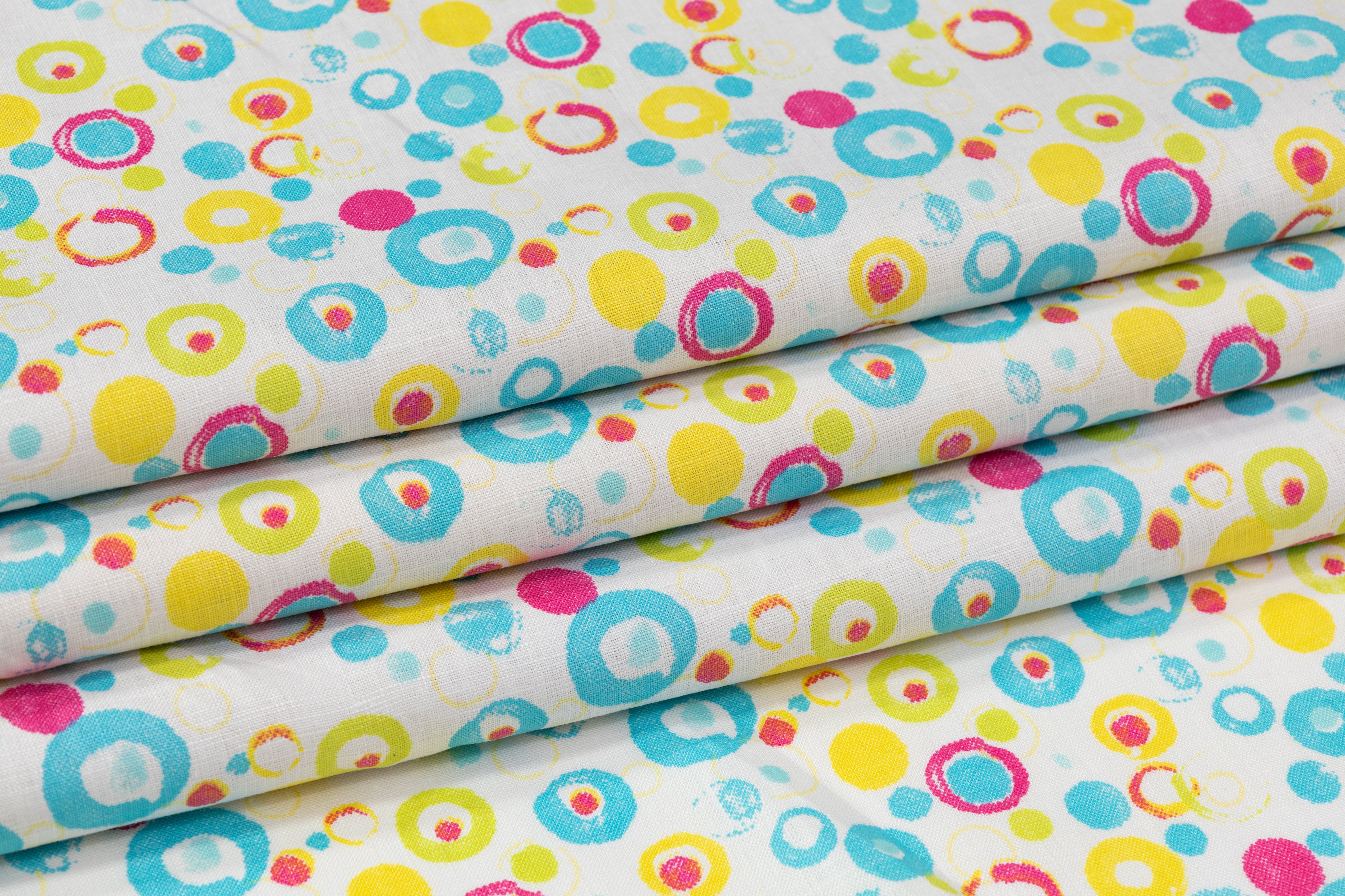 Retro Circle Linen - Multicolor