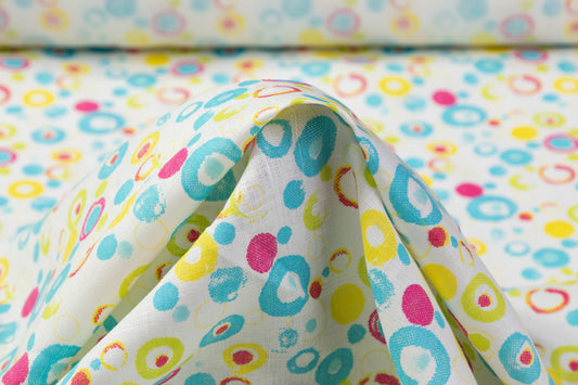 Retro Circle Linen - Multicolor