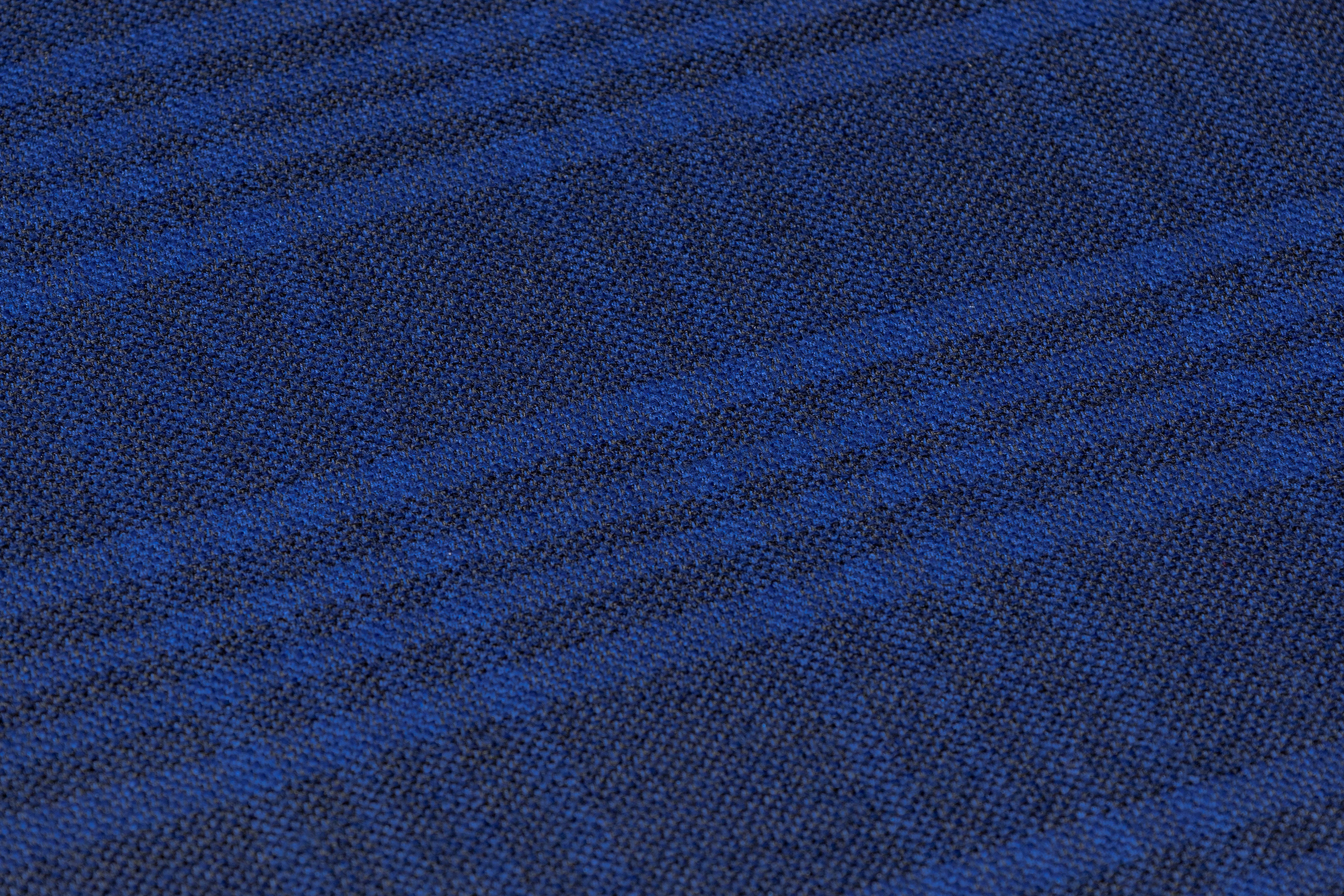 Checked Italian Wool Suiting - Blue