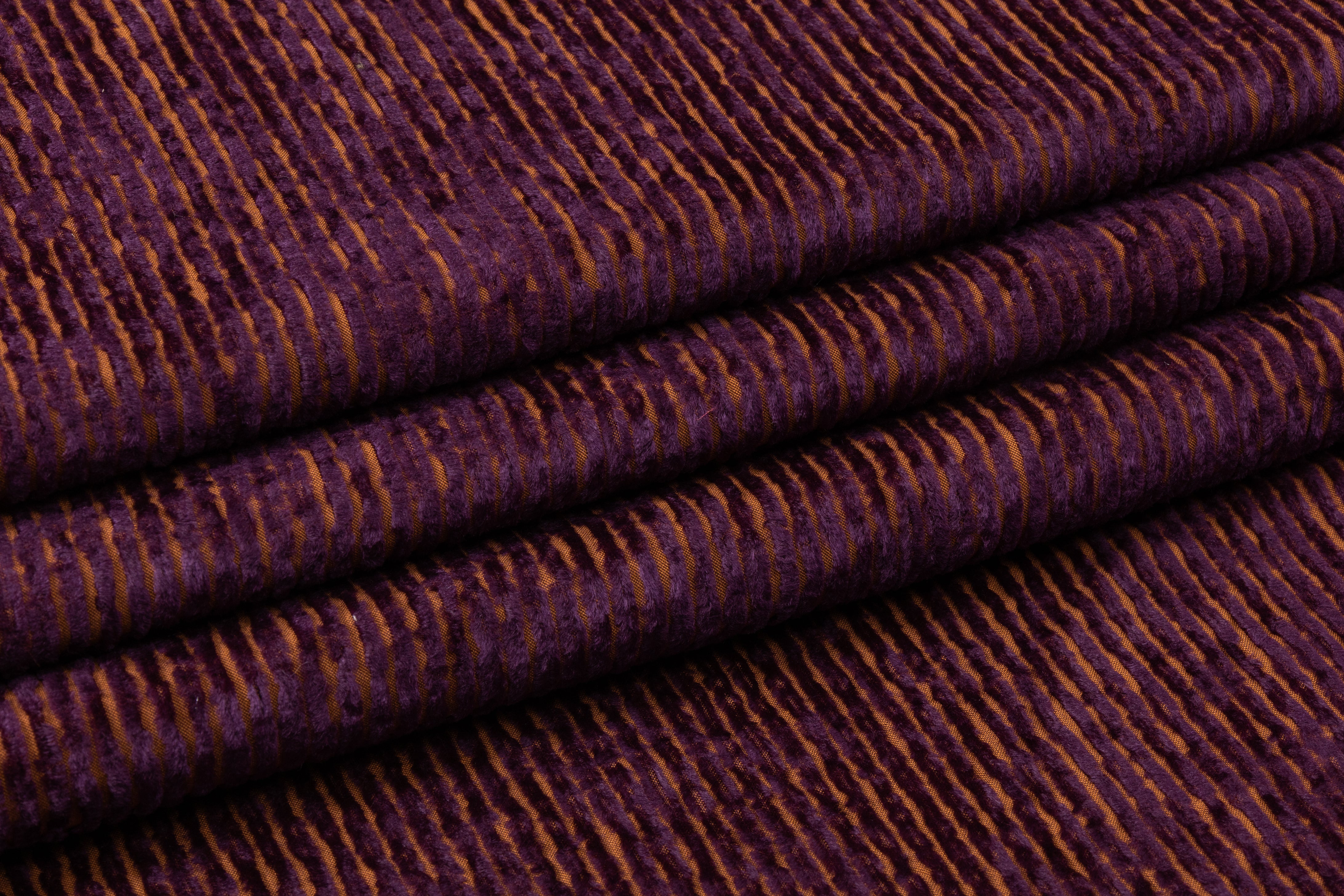 Novelty Cotton Corduroy - Purple / Brown