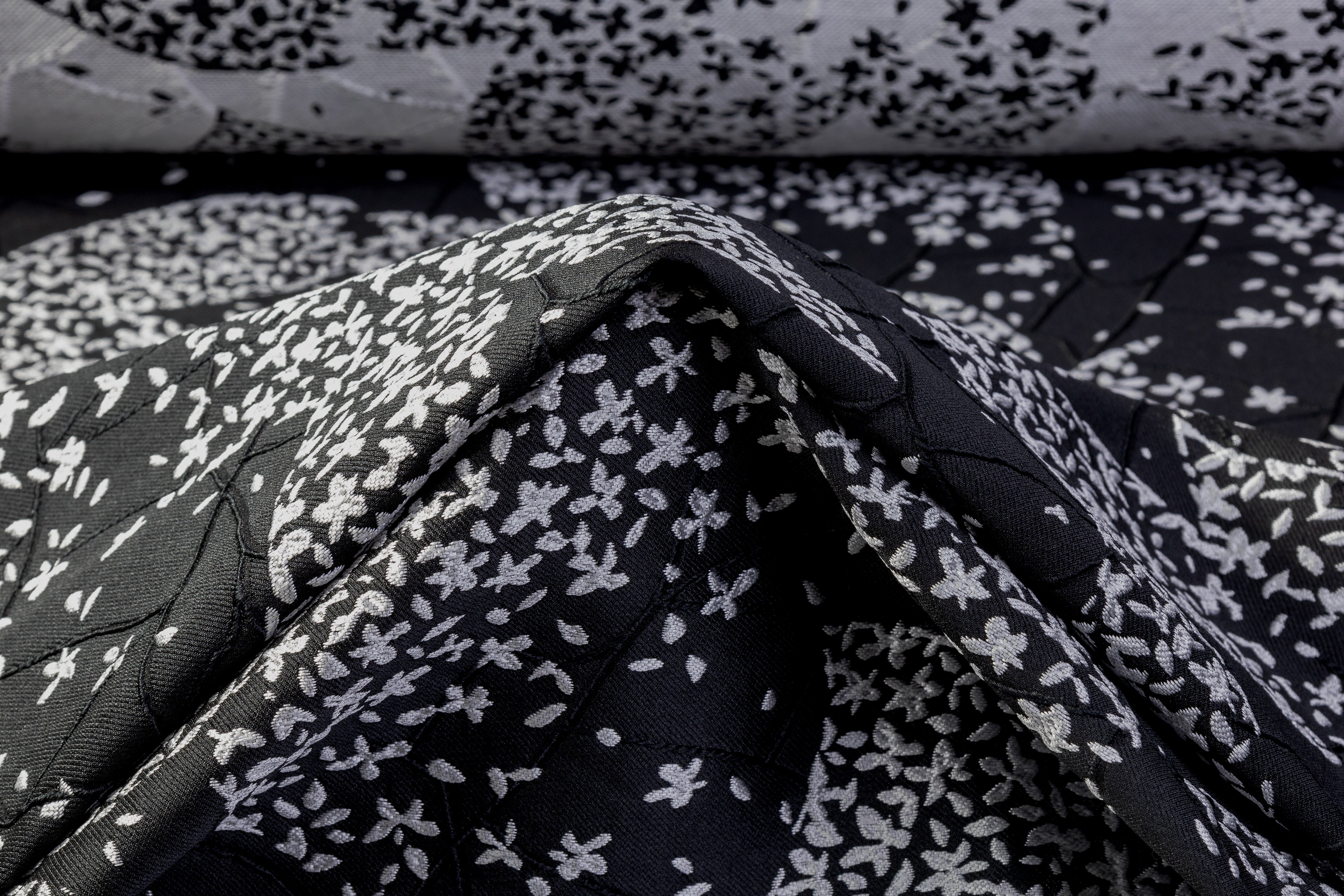 Emanuel Ungaro - Floral Silk Blend Brocade - Black / Gray