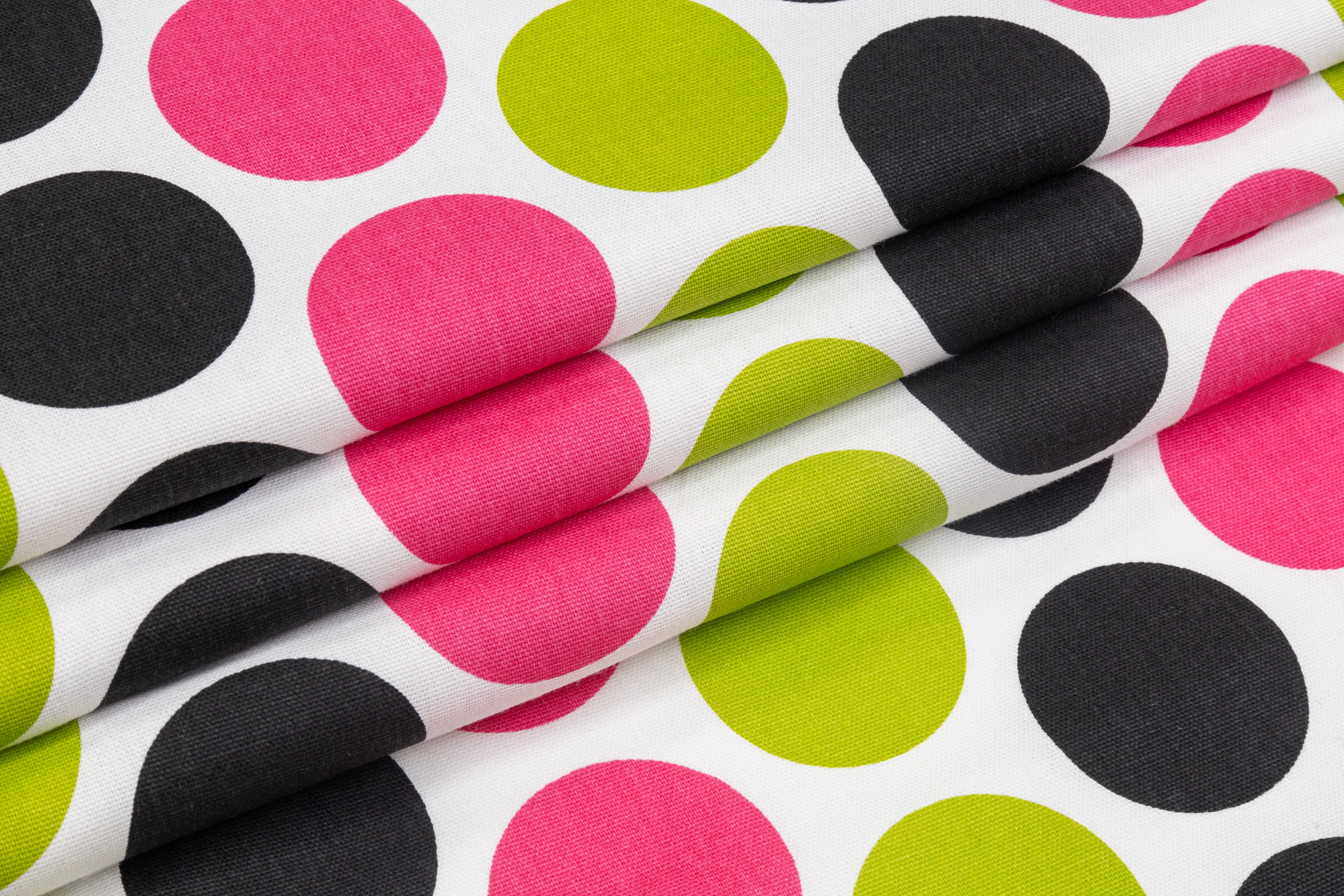 Polka Dot Cotton Canvas - Multicolor