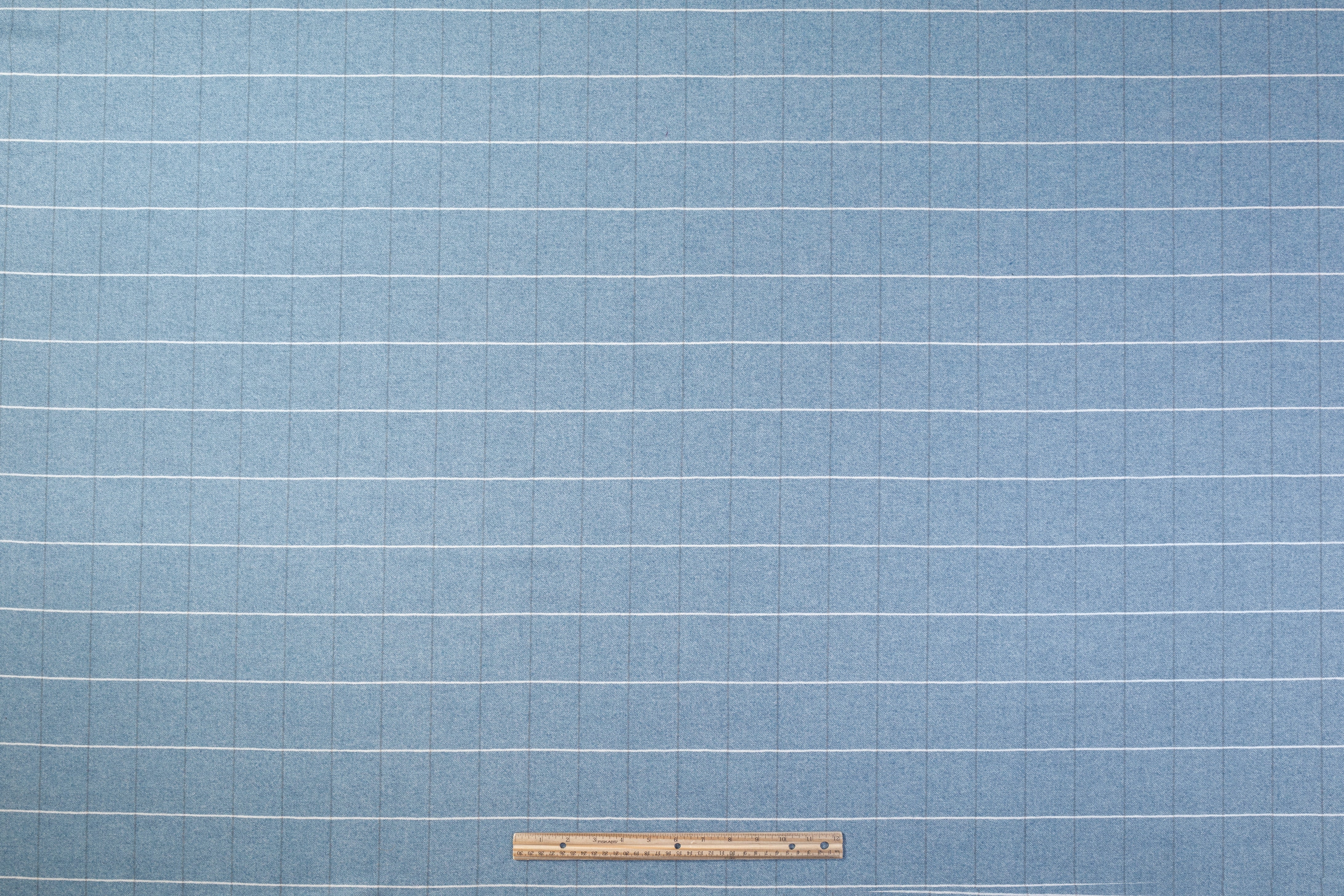 Vitale Barberis Canonico - Checked Italian Wool Flannel Suiting - Blue