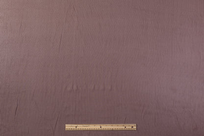 Striped Embroidered Silk Chiffon - Burgundy