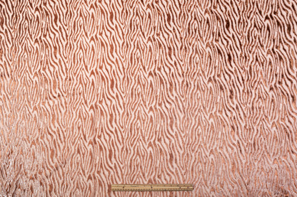 Metallic Velvet Devoré - Blush / Silver