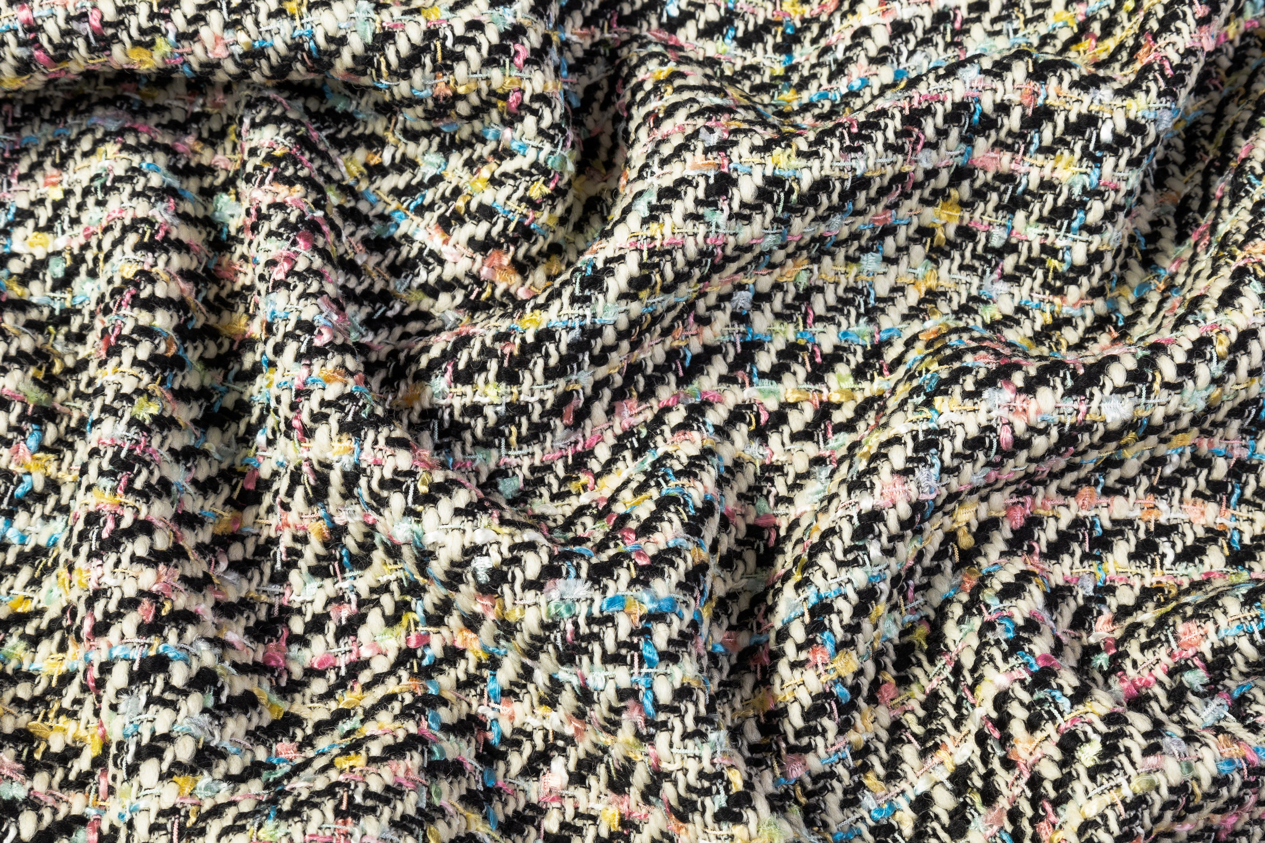 Italian Wool Blend Tweed - Multicolor