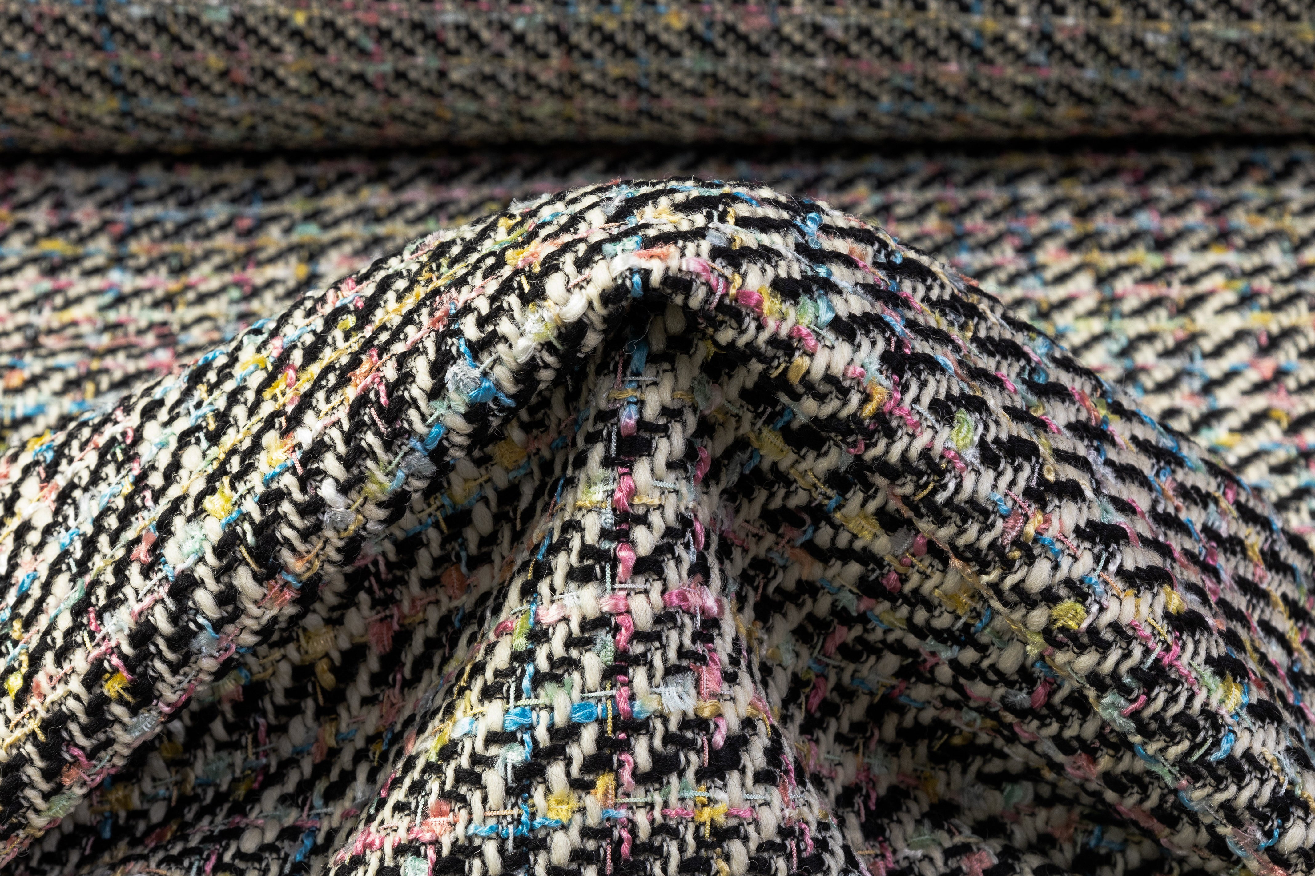 Italian Wool Blend Tweed - Multicolor