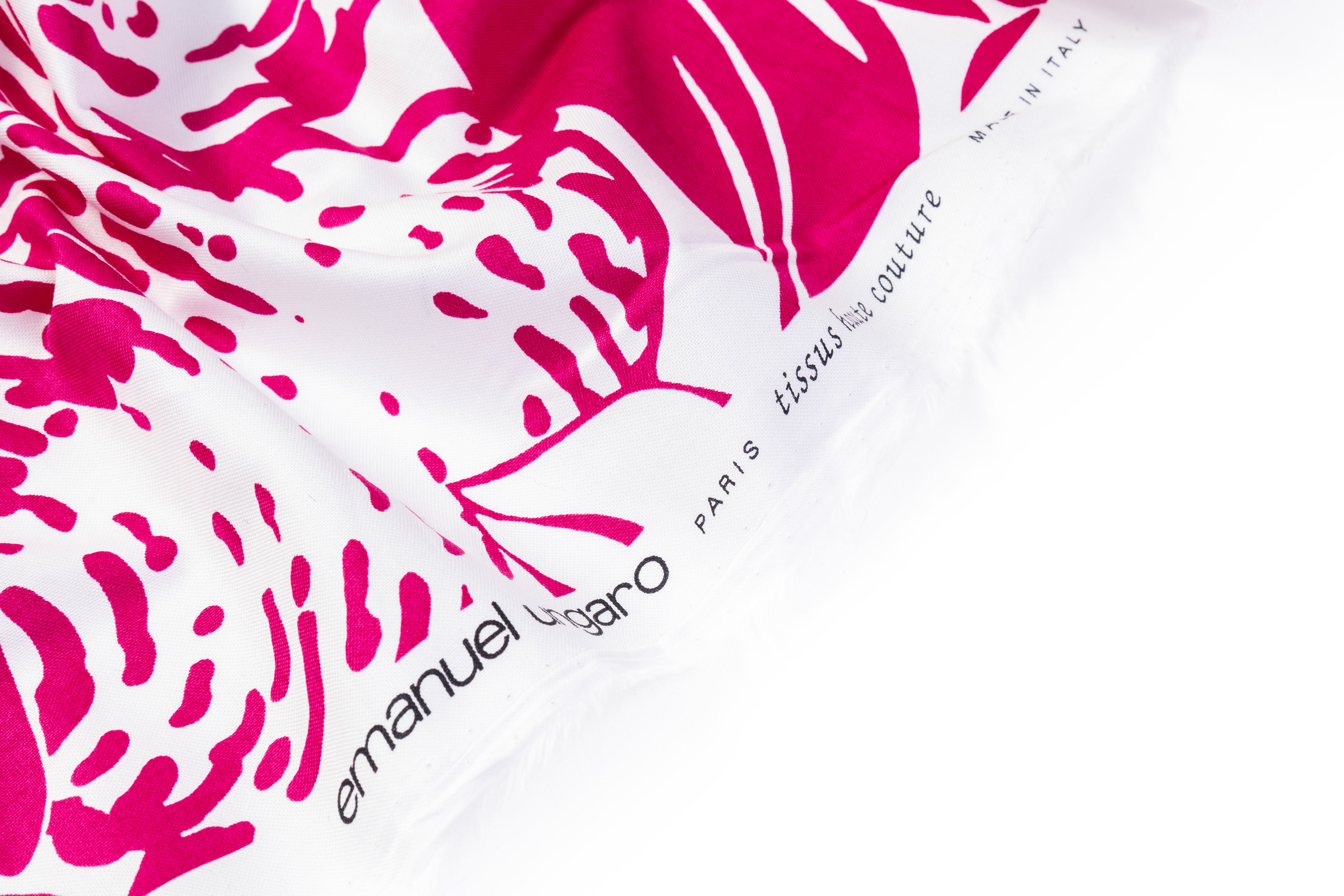 Emanuel Ungaro - Floral Italian Cotton - Magenta / White