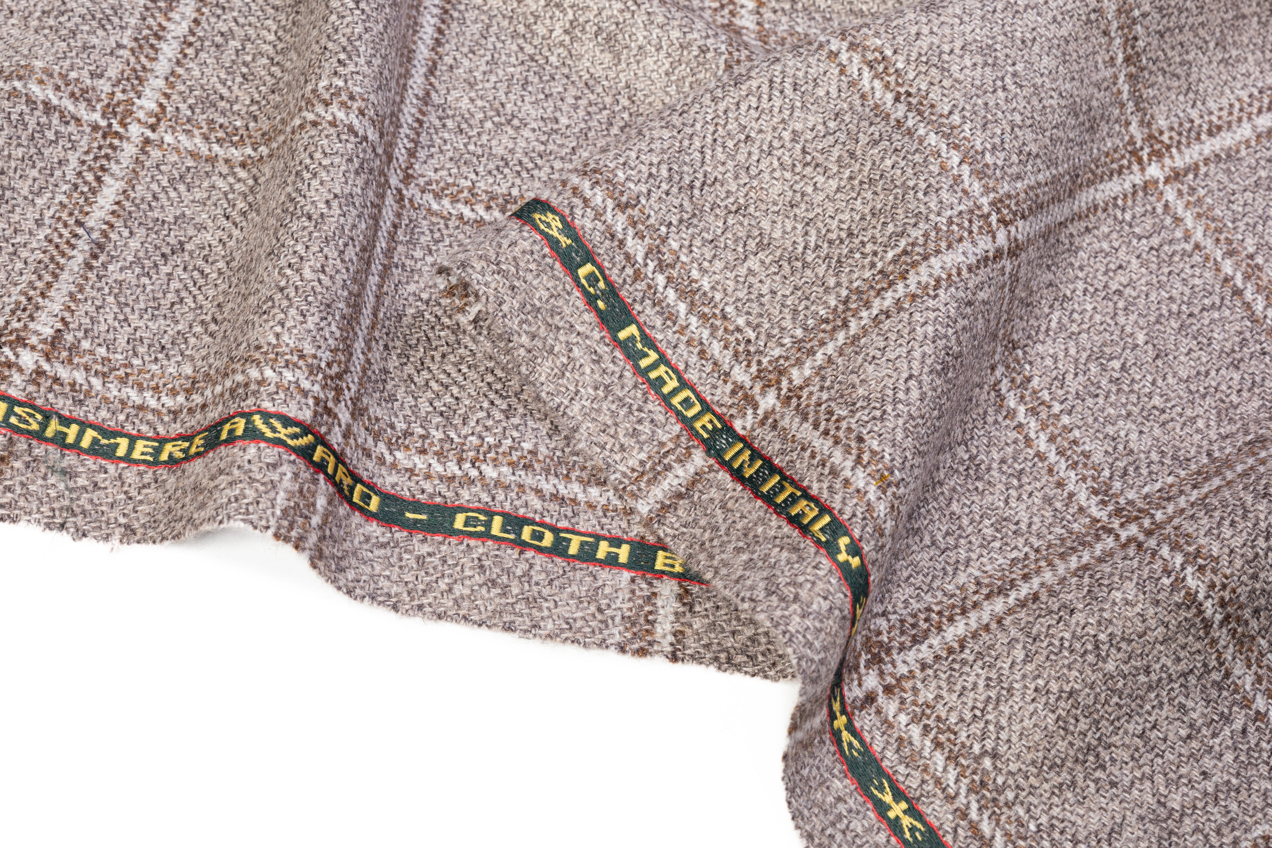 Loro Piana - Checked Italian Pure Cashmere Suiting - Taupe